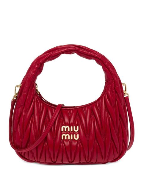 matelasse bag miu miu|Miu Miu Mini Wander Matelassé Shoulder Bag .